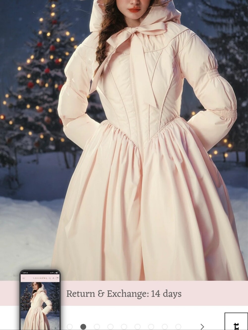 Lacemade Coat Pink Riding Hood